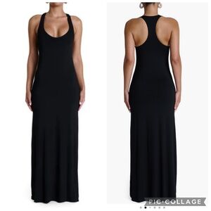 64. Naked Wardrobe $86 Smooth Tank Maxi Dress in black